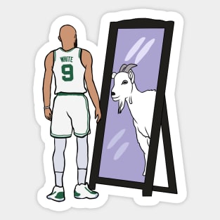 Derrick White Mirror GOAT Sticker